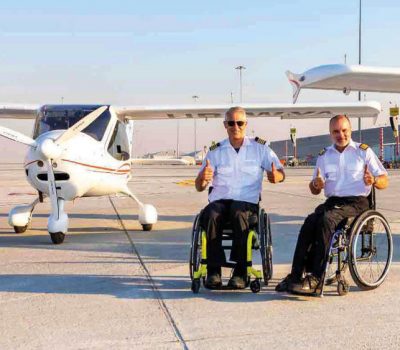 Two pilots in wheelchairs create history in UAE