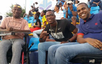 Accessible Seating for wheelchair user during Carifta 2017